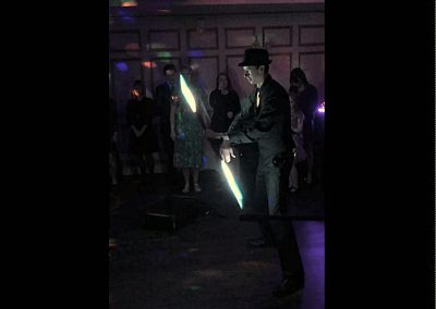 Add a cabaret show to your evening party (your names will be added to the glow tubes)