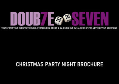 Christmas Party Night Brochure